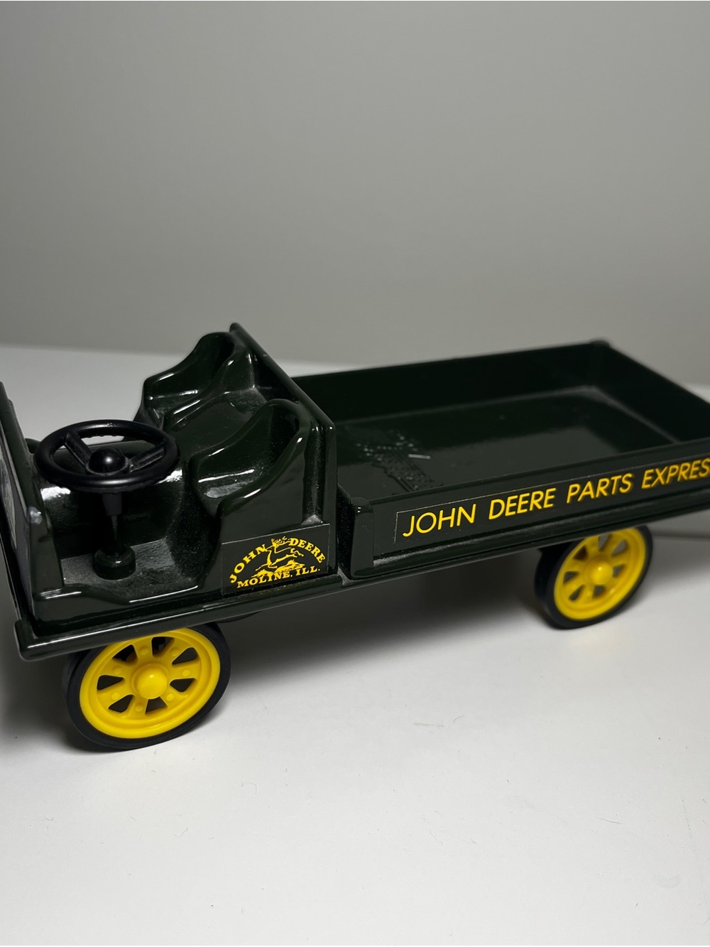 John Deere Parts Express Collectible Green and Yellow Kids Toy Parts Wagon